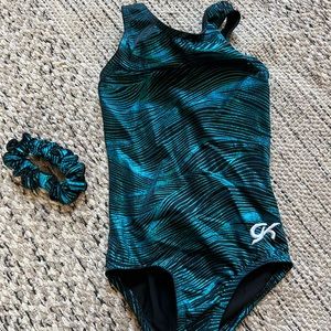 XS GK Leotard and Matching Hair Scrunchie